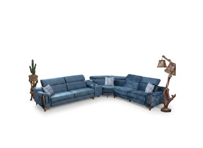 Sofa d'angle pour salon en L Canapé Moderne Textile de canapé Design Meuble