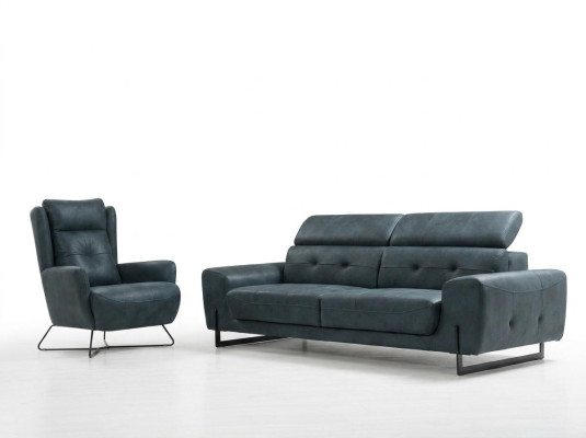 Ensemble de canapé 2 pièces canapé trois places canapé salon fauteuil design en tissu meubles
