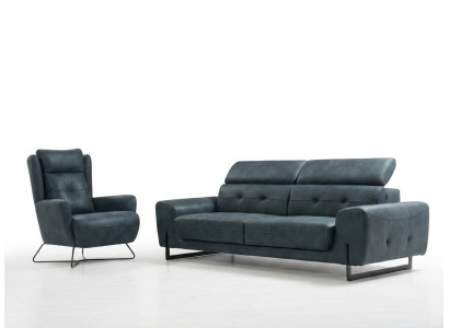 Ensemble de canapé 2 pièces canapé trois places canapé salon fauteuil design en tissu meubles