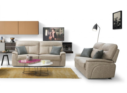 Set complet de 2 canapés trois places Suite de canapés Design Moderne pour le salon.