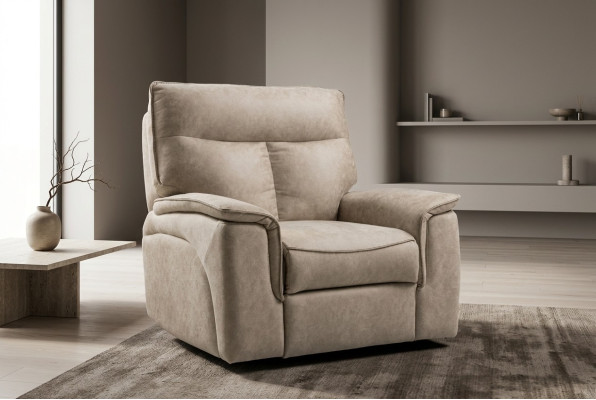Fauteuil design moderne, siège luxueux rembourré pour se détendre dans le salon, meuble rembourré.