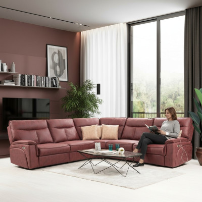 Canapé d'angle moderne Relax Siège Meubles de luxe Salon Canapé Canapé en forme de L nouveau