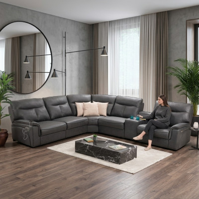 Canapé d'angle design en L Canapé de luxe Canapé d'angle rembourré moderne Suite d'angle nouveau