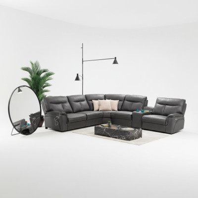 Canapé d'angle design en L Canapé de luxe Canapé d'angle rembourré moderne Suite d'angle nouveau