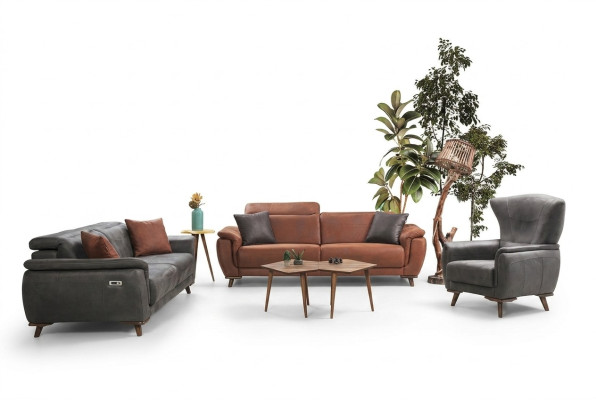 Ensemble de canapé 3 pièces pour salon, canapé trois places, canapé moderne, fauteuil de luxe