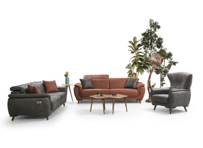 Ensemble de canapé 3 pièces pour salon, canapé trois places, canapé moderne, fauteuil de luxe