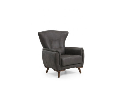 Moderne Sessel Luxus Wohnzimmer Polstermöbel Grauer Sitz Design Möbel
