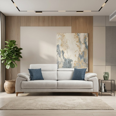 Canapé trois places canapé salon de luxe canapé rembourré design moderne mobilier neuf