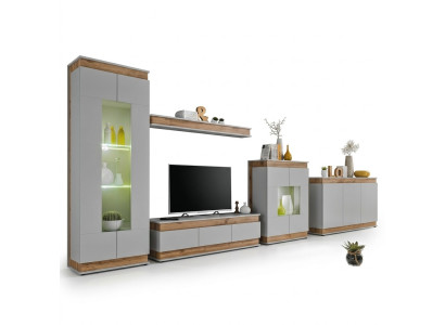 Ensemble de salon 5 pièces Meuble TV Moderne Vitrine en bois de luxe Nouvelle commode