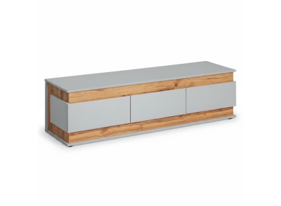 Meuble TV blanc de luxe de design moderne pour le salon, nouveau mobilier en bois bas.
