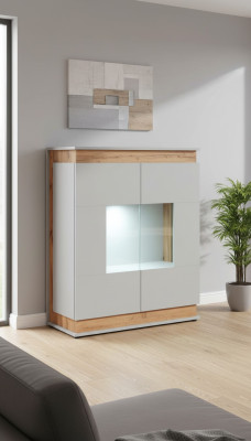 Vitrine moderne pour salon Unité murale Armoires Meubles en bois de luxe neufs