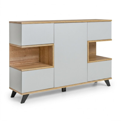 Commode blanche moderne pour salon, nouvelle commode de designer de luxe en bois.