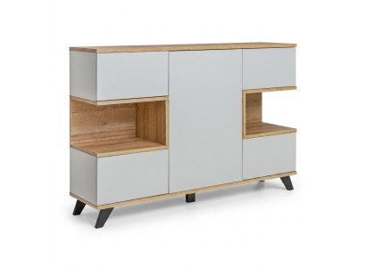 Commode blanche moderne pour salon, nouvelle commode de designer de luxe en bois.