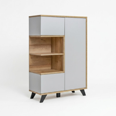 Salle de séjour Bibliothèque Bois Armoire de bureau Étagère Luxe Design de meubles en bois
