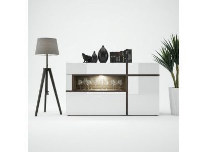 Commode de designer moderne de luxe pour le salon en bois blanc