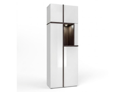 Armoire blanche de style moderne de luxe pour le salon, meubles en bois de designer.