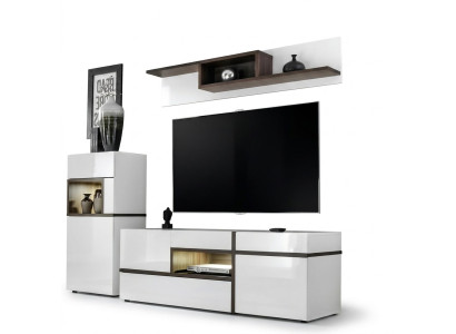 Salle de séjour Ensemble mur TV Lowboard Étagère Design de luxe Ensemble de meubles modernes nouveau
