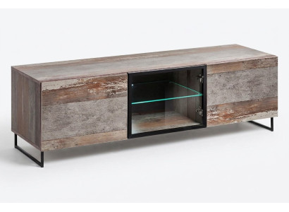 Luxe TV Lowboard Design moderne Mobilier Salon Bois Nouveau