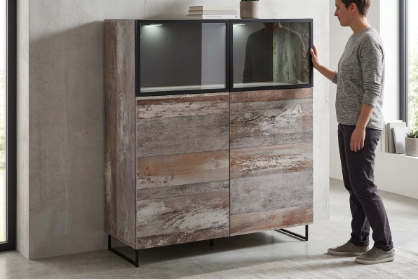 Vitrine Style moderne Conception de salon Mobilier en bois Armoire de nouvelle conception Meubles
