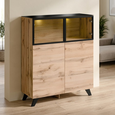 Vitrine Salon Mobilier Armoire en bois Mobilier de luxe Design moderne