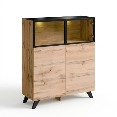 Vitrine Salon Mobilier Armoire en bois Mobilier de luxe Design moderne