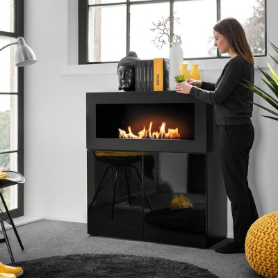 Commode avec cheminée intégrée Garde-robe design moderne Salon