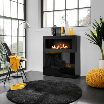 Commode avec cheminée intégrée Garde-robe design moderne Salon