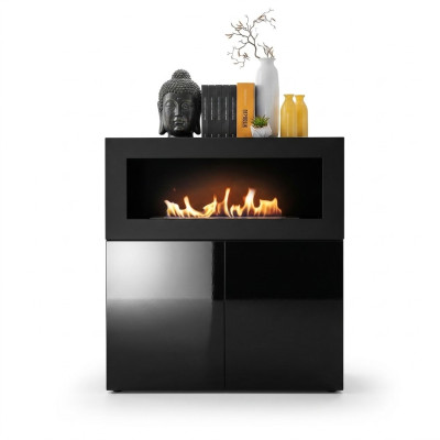 Commode avec cheminée intégrée Garde-robe design moderne Salon