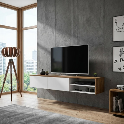 Meuble TV de luxe design en bois pour salon, buffet bas moderne pour mobilier neuf.