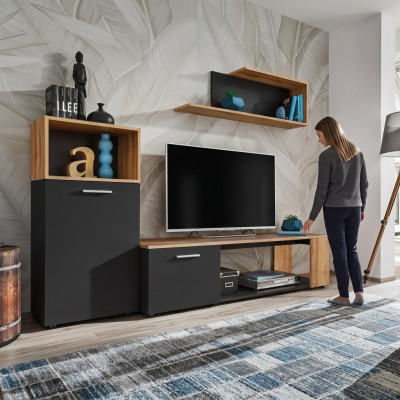 Designer complet de salle de luxe mur moderne en bois