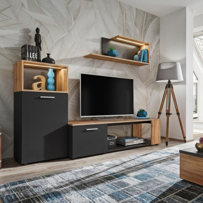 Designer complet de salle de luxe mur moderne en bois