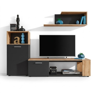 Designer complet de salle de luxe mur moderne en bois