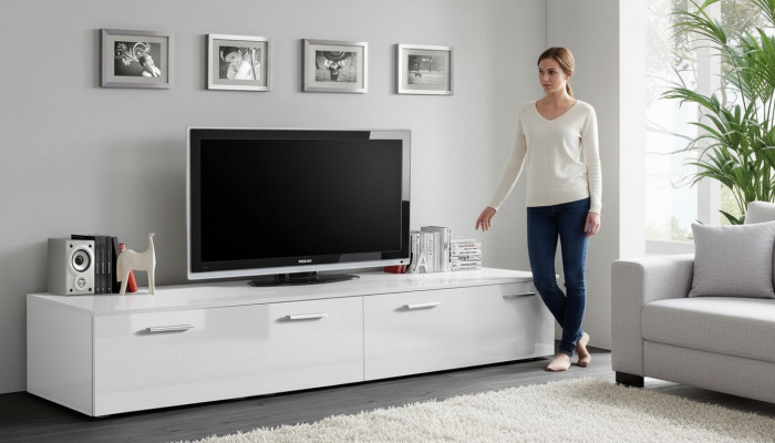 TV Lowboard Mobilier de luxe Mobilier moderne Salle de séjour Designer Mobilier en bois