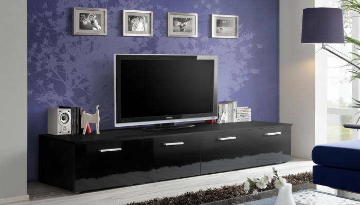 Meuble TV design moderne pour salon, commode en bois mobilier de luxe.