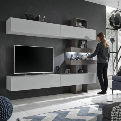 Salle de séjour Mobilier complet Meuble TV Buffet mural Unité murale Bois Ameublement Design