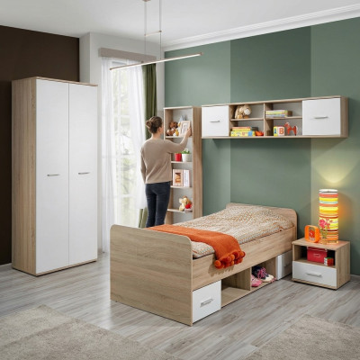 Ensemble complet de chambre d'enfants Table de chevet Lit designer Armoire moderne Mobilier