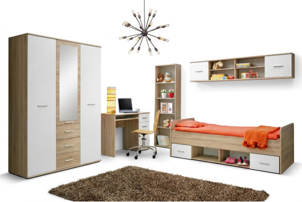 Salle de jeunesse complète Chambre d'enfants moderne Ensemble de bureau de designer Mobilier de luxe