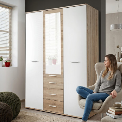 Conception de garde-robe Garde-robe de luxe Mobilier de chambre de style moderne en bois