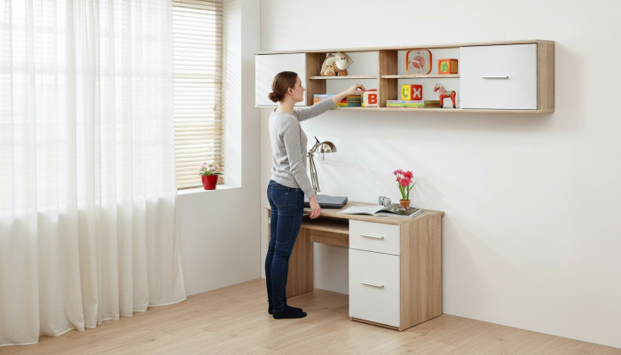 Étagère murale étagère de chambre à coucher Mobilier en bois de luxe Chambre de jeunes nouveaux meubles