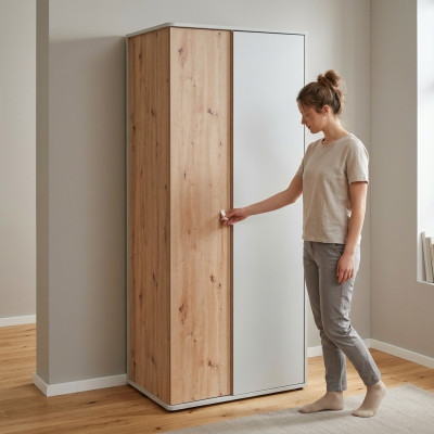 Armoire Armoire de luxe en bois Mobilier de chambre de designer Moderne nouveau