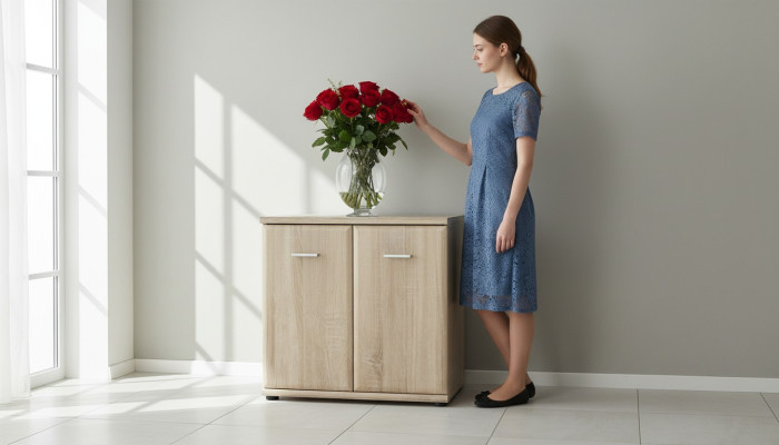 Armoire à chaussures de luxe Portemanteau Commode Bois Meubles design Moderne