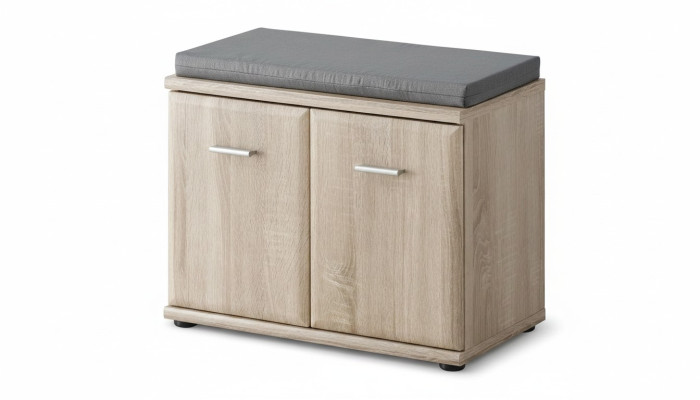 Armoire à chaussures Meuble en bois Porte-chaussures Gris Meuble design de luxe Moderne