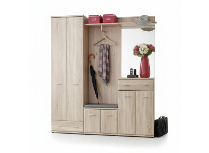 Garderobe de couloir portemanteau de couloir design de meubles en bois garde-robe moderne nouvelle