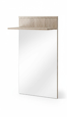 Portant à vêtements de luxe avec miroir pour le couloir, patère en bois, design d'ameublement