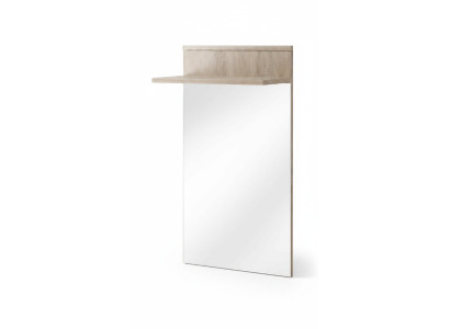 Portant à vêtements de luxe avec miroir pour le couloir, patère en bois, design d'ameublement