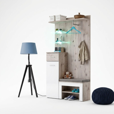 Ensemble de meubles de luxe moderne avec étagère à chaussures en bois