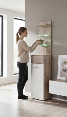 Bibliothèque de luxe design mobilier armoire bois meubles couloir étagère nouveau