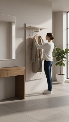 Porte-manteau en bois design, meubles de luxe, décoration moderne