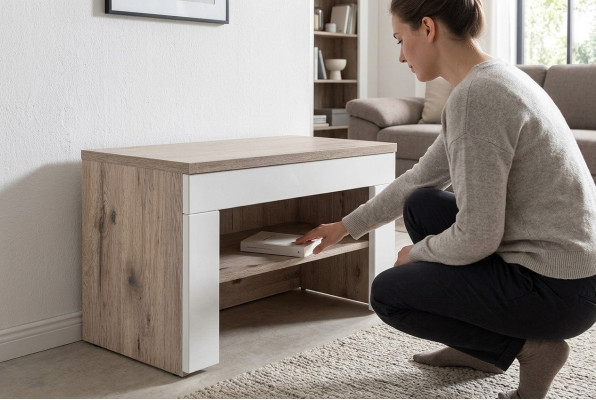 Meuble à chaussures en bois design moderne pour couloir