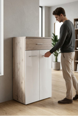 Armoire moderne de luxe en bois gris
